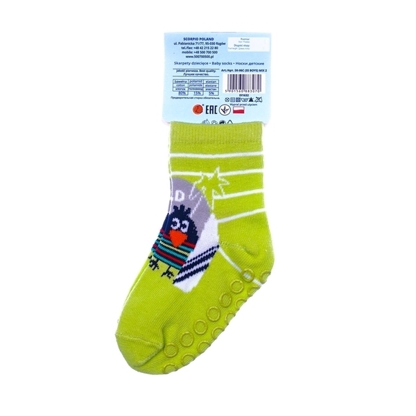 Шкарпетки YO! Пальма, р.17-18, салатовий (SK-06) - Pampik - 2