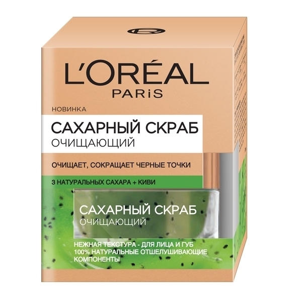 

Сахарный скраб для лица L’Oréal Paris Skin Expert Очищающий, для всех типов кожи, 50 мл