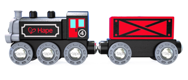 Іграшковий паровозик Hape Товарний потяг (E3717) - Pampik - 2