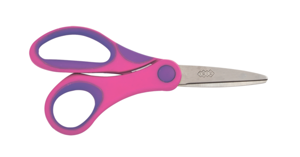 Ножиці дитячі ZiBi Kids Line, 12,6 см, рожевий (ZB.5005-10) - Pampik - 2