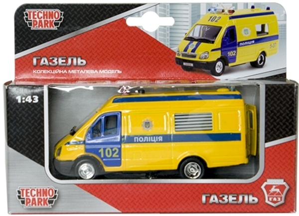 Автомодель Technopark Газель Поліція, жовтий (CT-1276-17PU) - Pampik - 3