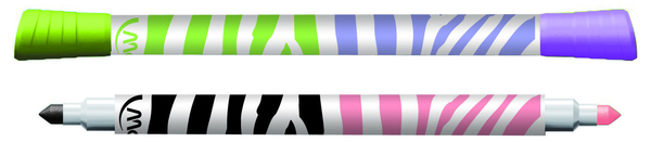 Фломастеры двусторонние Maped Color Peps Duo, 20 цветов (MP.847010) - Pampik - 2