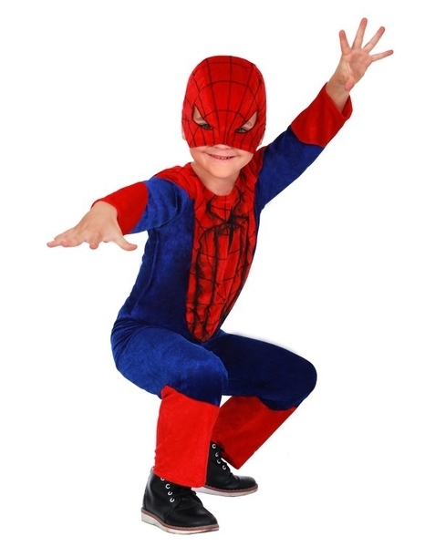 Карнавальний костюм Purpurino Людина-Павук, поліестер, р.34, червоний з синім (2097/34) - Pampik - 2