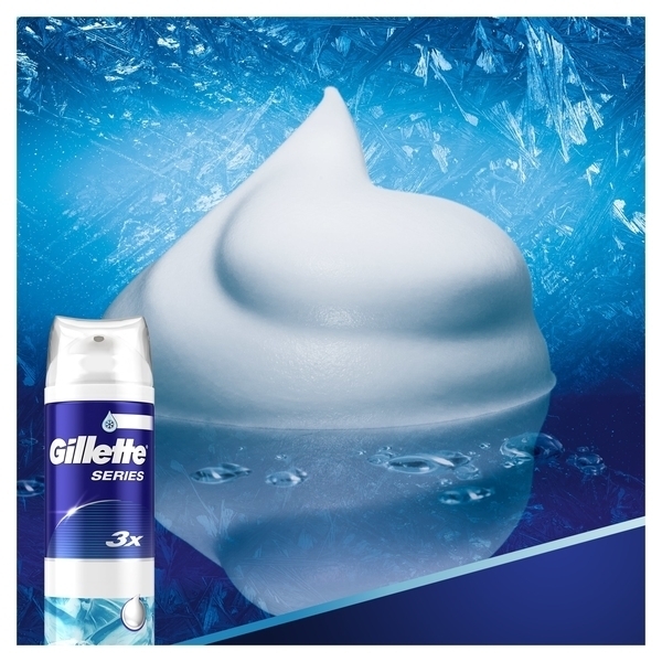 Піна для гоління Gillette Series Sensitive Cool, 250 мл - Pampik - 5