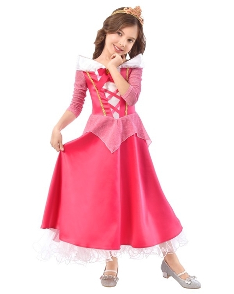 Карнавальний костюм Purpurino Принцеса Аврора, поліестер, р.30, рожевий (2128/30) - Pampik