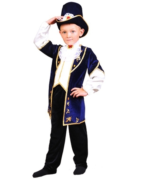 Карнавальний костюм Purpurino Лорд, поліестер, р.30, синій (717/30) - Pampik