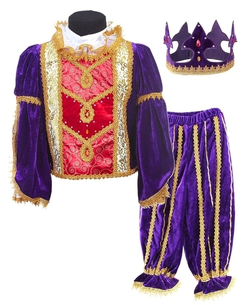 Карнавальний костюм Purpurino Король австрійський, поліестер, р.28, фіолетовий (355/28) - Pampik - 2