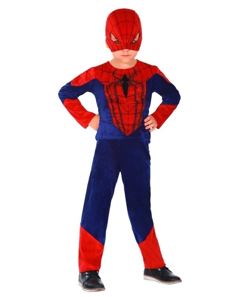 Карнавальний костюм Purpurino Людина-Павук, поліестер, р.34, червоний з синім (2097/34) - Pampik