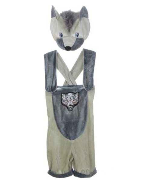 Карнавальный костюм Purpurino Волк, полиэстер, р.28, серый (84121/28) - Pampik - 2