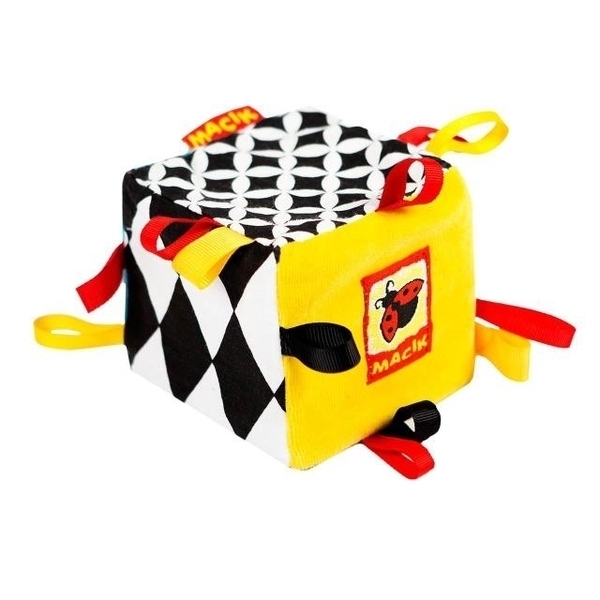 Брязкальце-кубик Масік Black & White (МС 010501-01) - Pampik - 2