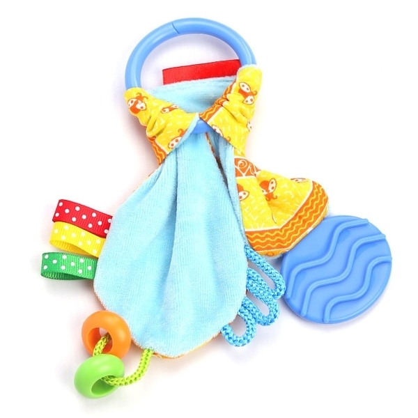 Развивающая игрушка-забавка Масік Ушки с прорезывателем, желтый (МС 030601-03) - Pampik - 2