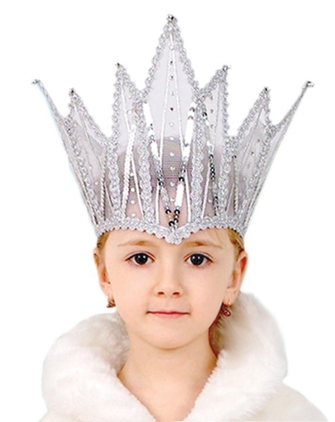Головний убір Purpurino Корона Снігової Королеви, білий (43) - Pampik