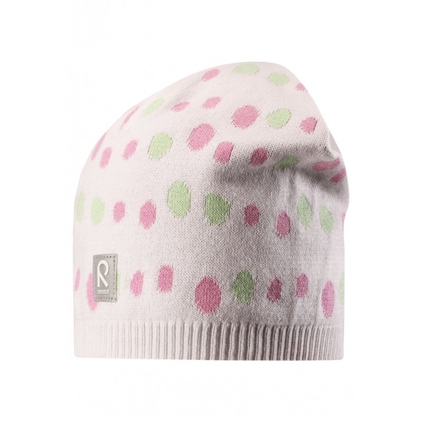 Шапка Reima Pulpo, р.48-50, білий з рожевим (528574) - Pampik