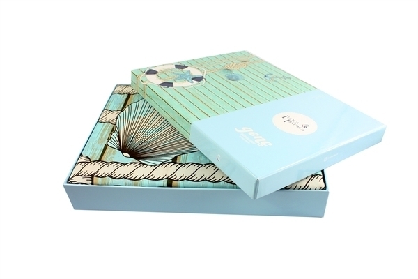 Комплект постельного белья Luoca Patisca Ranforce Sea, ранфорс, 220х160 см, бирюзовый (19024) - Pampik - 3