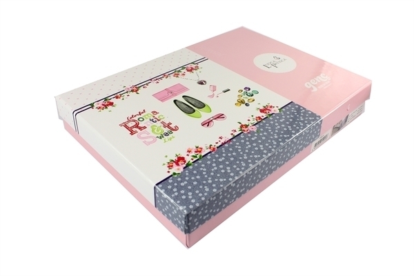 Комплект постельного белья Luoca Patisca Ranforce Jewels, ранфорс, 220х160 см, белый с синим (19048) - Pampik - 2