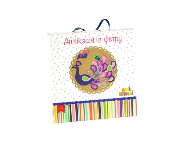 Изделие-аппликация из фетра Апли Крапли Павлин (ФА-06) - Pampik - 2