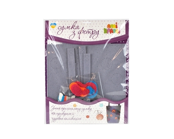 Сумка из фетра Апли Крапли Цветочная (НС-03) - Pampik - 2