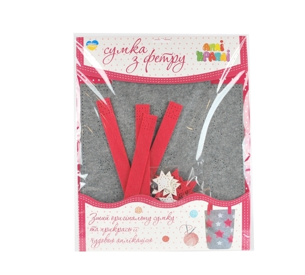 Сумка из фетра Апли Крапли Звездная (НС-02) - Pampik - 3