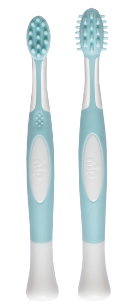 Набор зубных щеток Nip, светло-голубой, 2 шт. (37086) - Pampik - 2