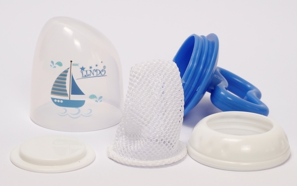 Ніблер з ковпачком Lindo Кораблик, синій (LI 805 син) - Pampik - 3