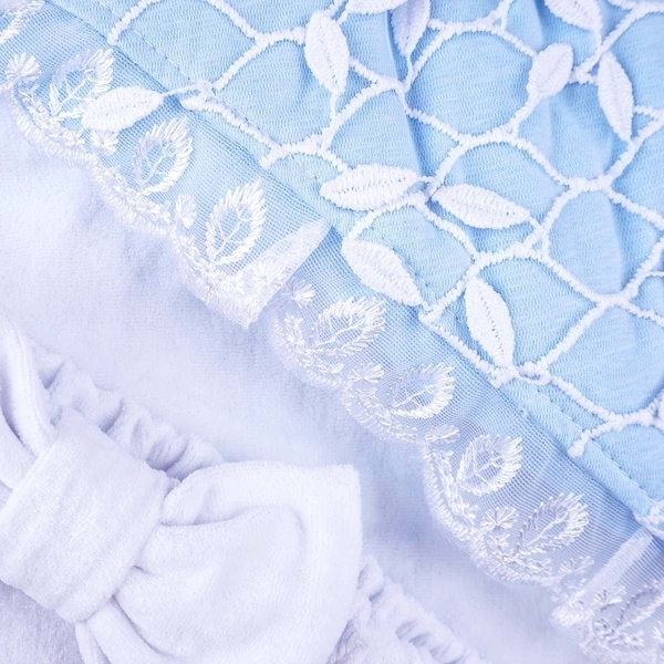 Конверт-плед Сім Слонів Капелька, 90х90 см, блакитний (20199) - Pampik - 2