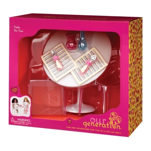 Набір меблів для ляльок Our Generation Стіл і стільці (BD37268Z) - Pampik - 4