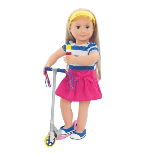 Набор одежды для кукол Our Generation Deluxe Прогулка с самокатом (BD30200Z) - Pampik - 2