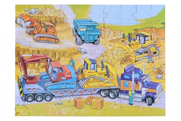Пазл Same Toy Будівельна техніка, 4 картинки (2201Ut) - Pampik - 3
