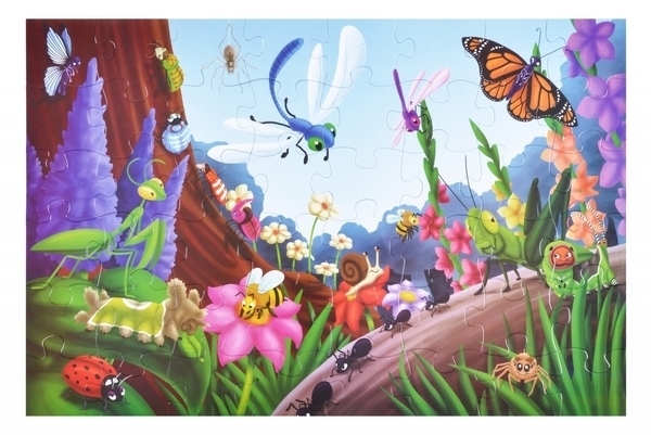 Пазл Same Toy Жуки и насекомые, 48 элементов (88096Ut) - Pampik - 3