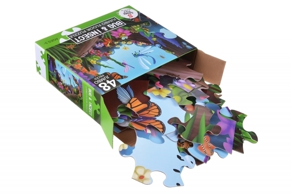 Пазл Same Toy Жуки и насекомые, 48 элементов (88096Ut) - Pampik - 2