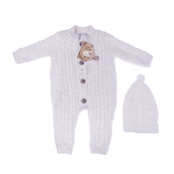 Комплект Cassiope, в'язка на велсофті, р.74, молочний (487056-01-74) - Pampik
