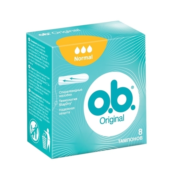 Тампони o.b. Original Normal, 8 штук - Pampik - 2