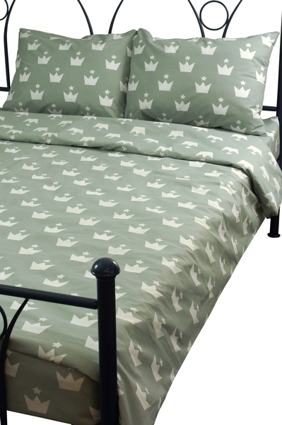 Комплект постельного белья Руно Корона, бязь, серый (1.114Г) - Pampik