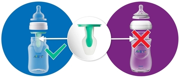 Набір для годування Philips Avent Anti-Colic AirFree, з клапаном (SCD807/00) - Pampik - 5