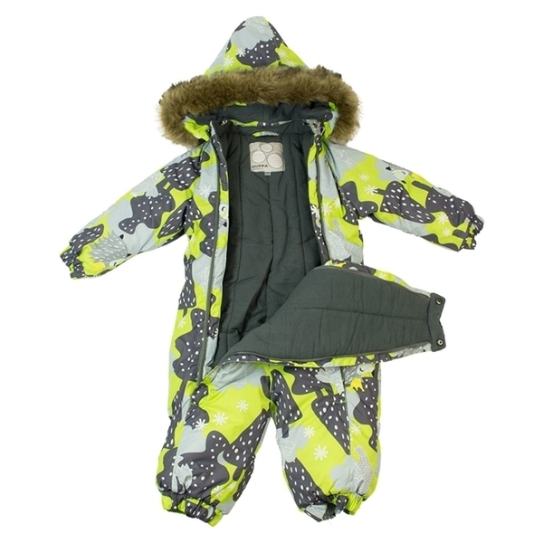 Термокомбінезон Huppa Keira, р.80, салатовий з сірим (31920030-83347-080) - Pampik - 4