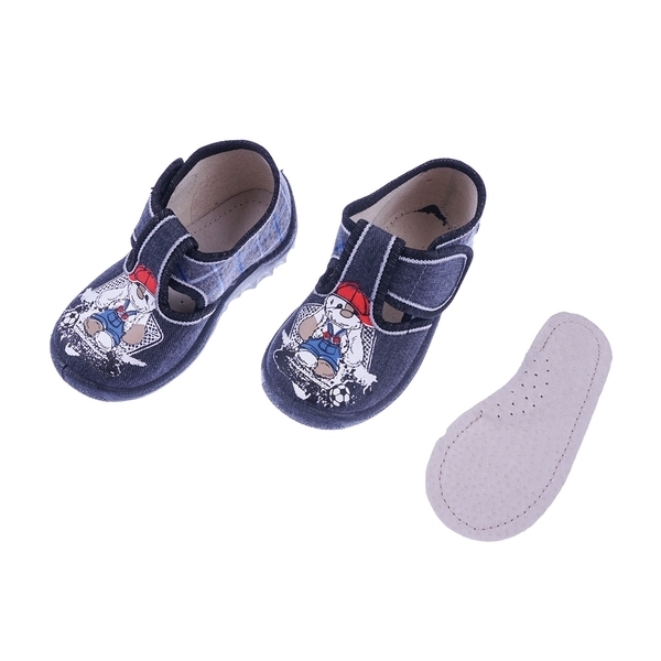 Тапочки Waldi Рома, текстиль, р.21, темно-серый (5241) - Pampik - 4