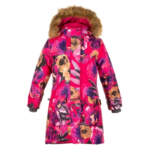 Термокуртка Huppa Mona, р.128, малиновий (12200030-81763-128) - Pampik