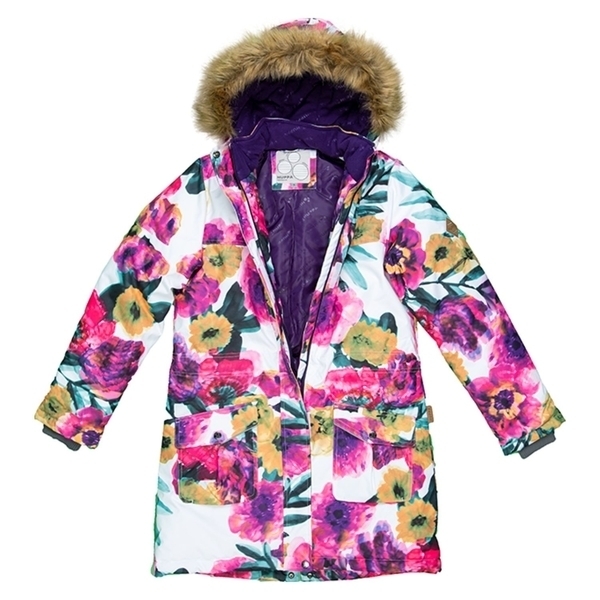 Термокуртка Huppa Mona, р.134, білий з рожевим (12200030-81720-134) - Pampik - 4