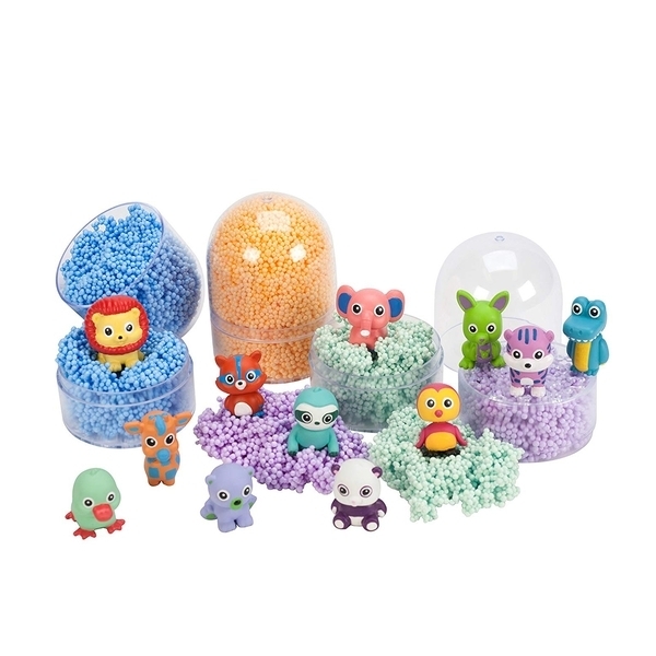 Ігровий набір-сюрприз Educational Insights Веселі Звірята, з кульковим пластиліном (EI-1970-1) - Pampik - 4