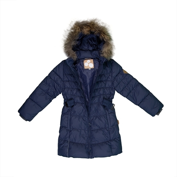 Пальто-пуховик Huppa Yasmine, р.134, темно-синий (12020055-70086-134) - Pampik - 4