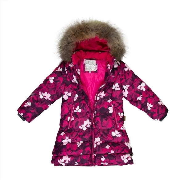Пальто-пуховик Huppa Parish, р.116, рожевий (12470055-81063-116) - Pampik - 4