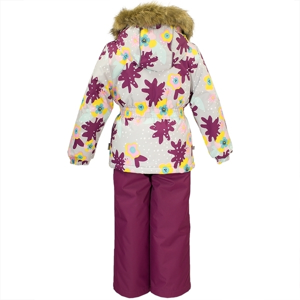 Термокомплект Huppa Wonder, р.110, сірий з бордовим (41950030-81928-110) - Pampik - 3