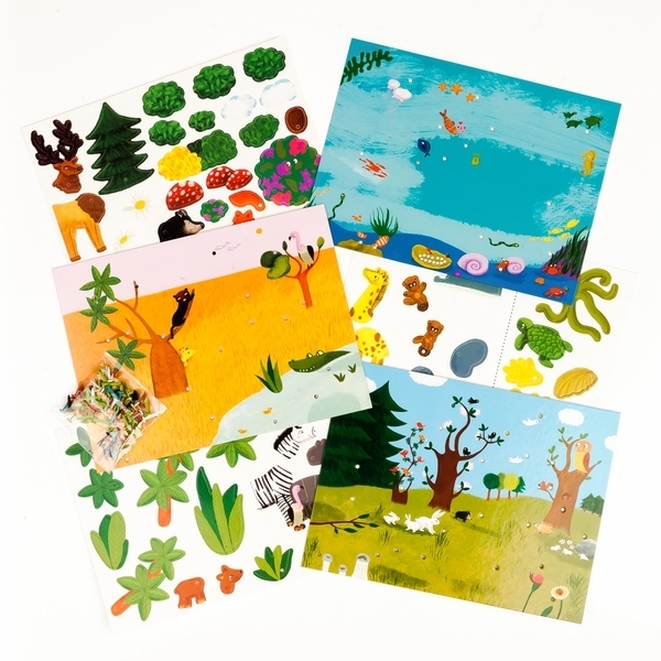 Художній комплект Djeco Рухливі тварини - Pampik - 5