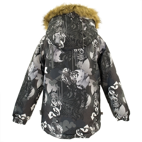 Термокуртка Huppa Marinel, р.110, темно-сірий (17200030-82818-110) - Pampik - 3