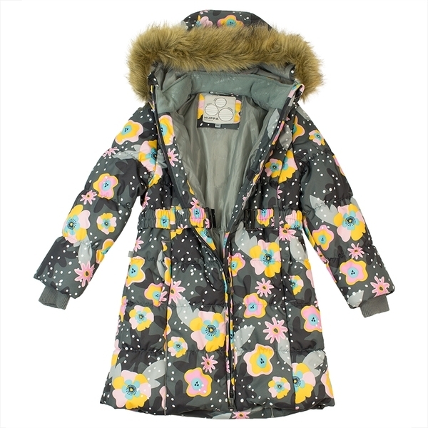 Термопальто Huppa Yacaranda, р.116, серый (12030030-81948-116) - Pampik - 3