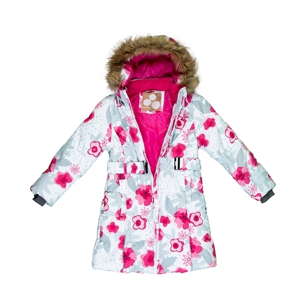 Термопальто Huppa Yacaranda, р.116, белый с розовым (12030030-81920-116) - Pampik - 4