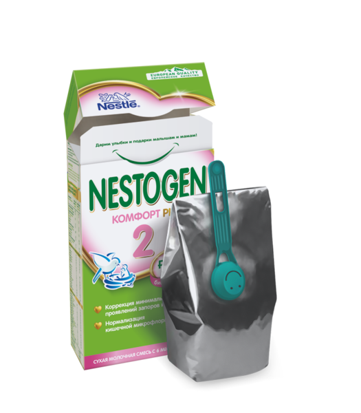 Суха молочна суміш Nestogen 2 Комфорт Plus Prebio, 350 г - Pampik - 3