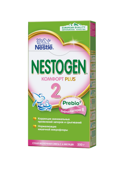 Суха молочна суміш Nestogen 2 Комфорт Plus Prebio, 350 г - Pampik - 2