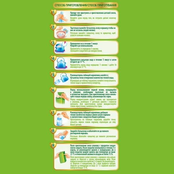 Суха молочна суміш Nestogen 2 Комфорт Plus Prebio, 350 г - Pampik - 8