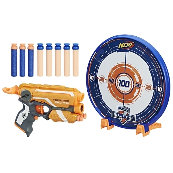 Бластер Hasbro Nerf Элит Файрстрайк и мишень (A9535) - Pampik